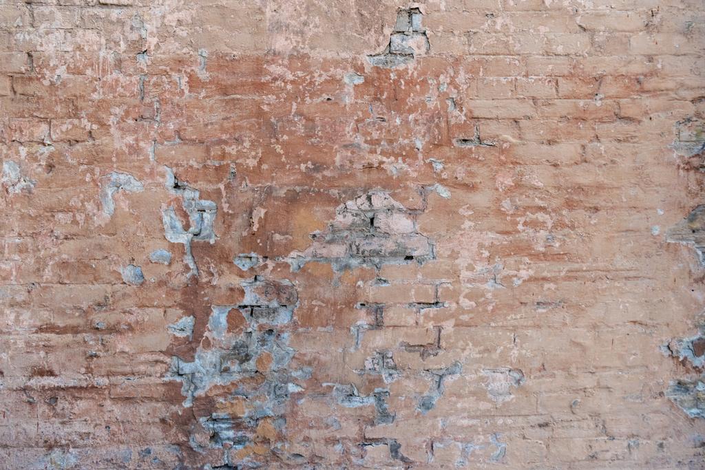 tam kare görünümü eski tuğla duvar arka plan yıpranmış - Fotoğraf, Görsel