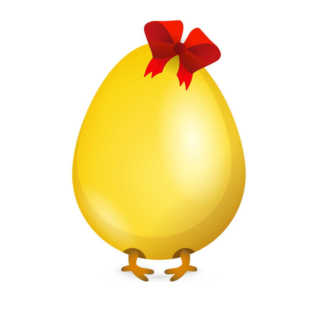 Little chicken in egg. Vector illustration. - Vector, Image
