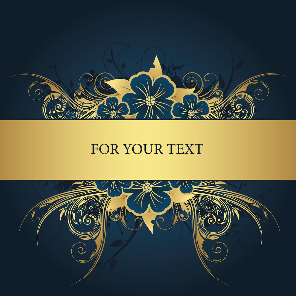 marco dorado para texto
 - Vector, imagen