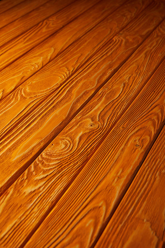 orange wooden striped rustic background - Photo, Image