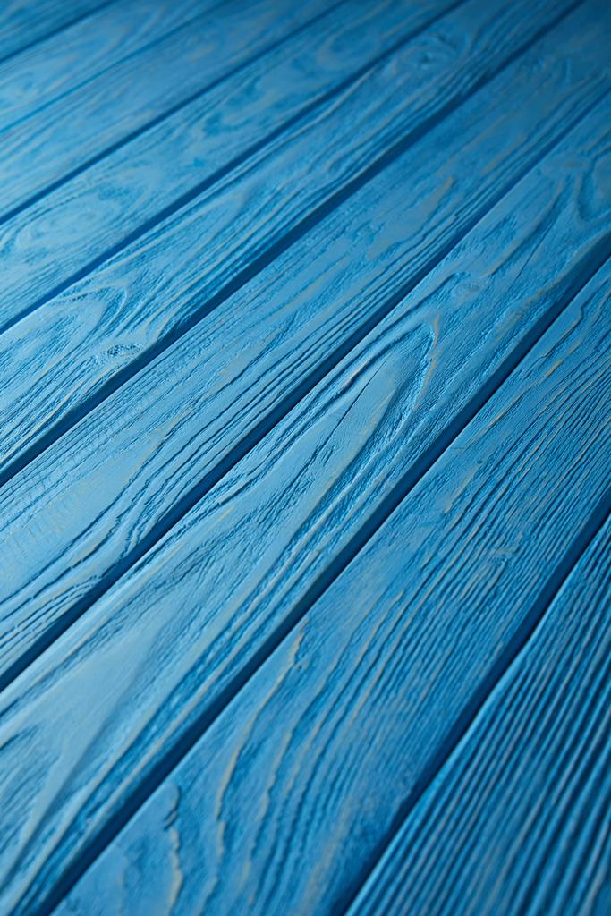blue wooden striped rustic background - Photo, Image
