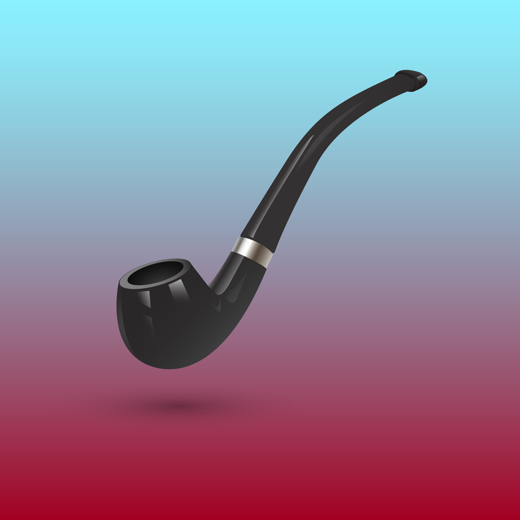 vectorillustratie voor een tabak-pipe. - Vector, afbeelding