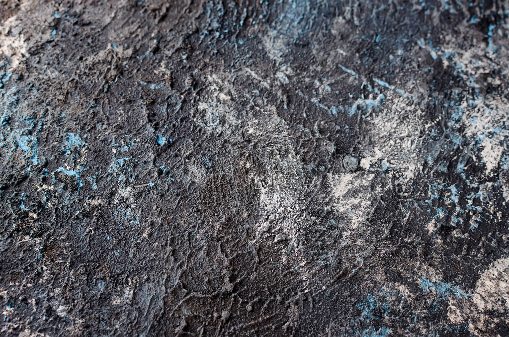 Grigio scuro con grunge blu parete martellata in cemento. Copia spazio
 - Foto, immagini