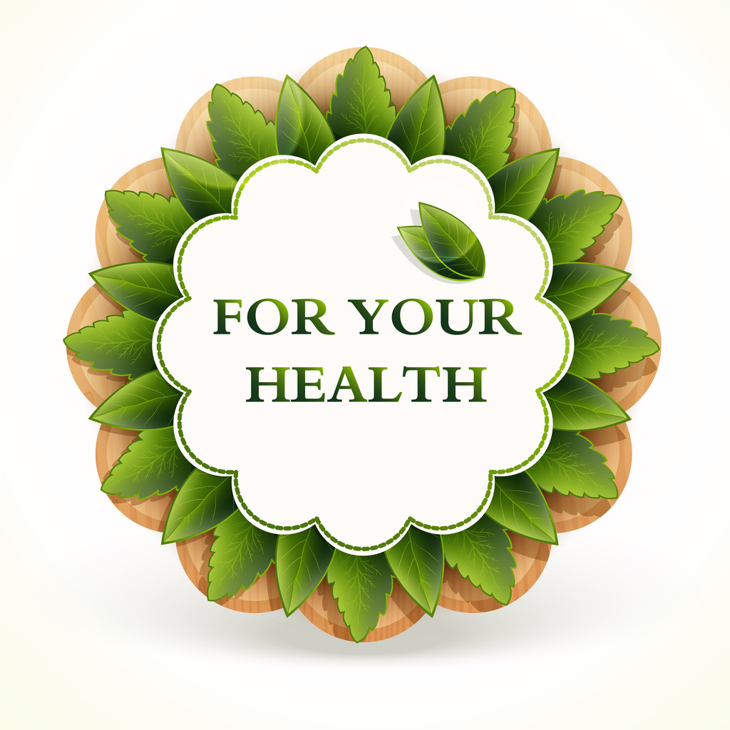 Promo sticker. Vector. For Your Health. - Vector, Image