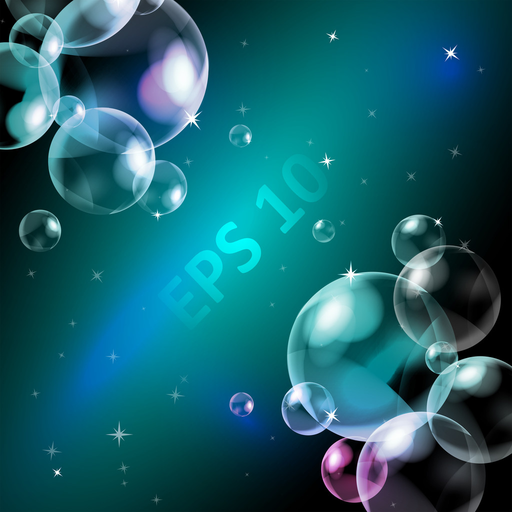 zeepbellen, eps10 vector - Vector, afbeelding