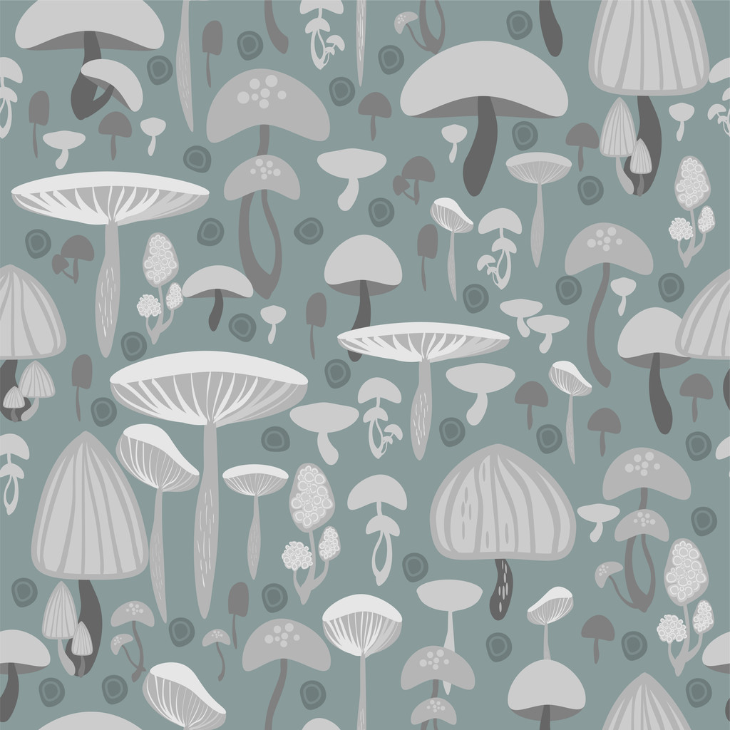 Modèle sans couture champignons - illustration vectorielle
 - Vecteur, image