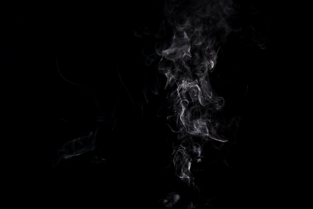 Abstract Background With Grey Smoke On Black Free Stock Photo and Image
