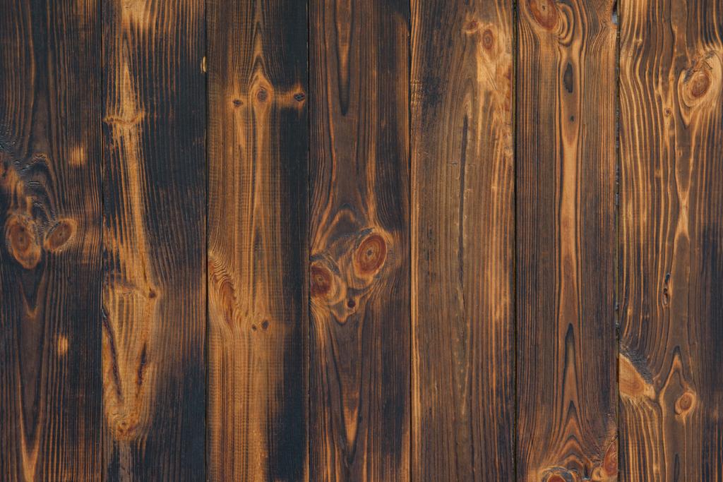 full frame beeld van bruin rustiek houten planken achtergrond - Foto, afbeelding