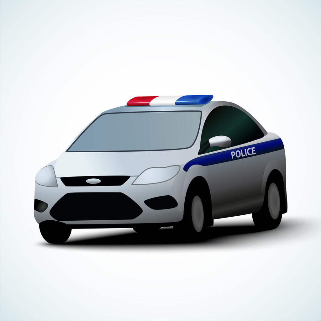 Векторні ілюстрації поліцейського автомобіля
 - Вектор, зображення