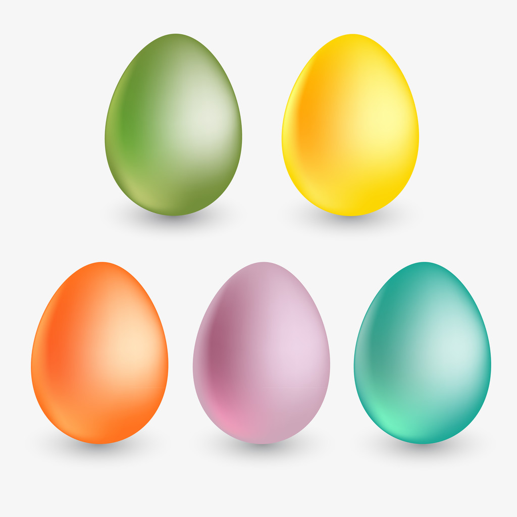 Vector easter eggs. Vector illustration.  - Vector, Image