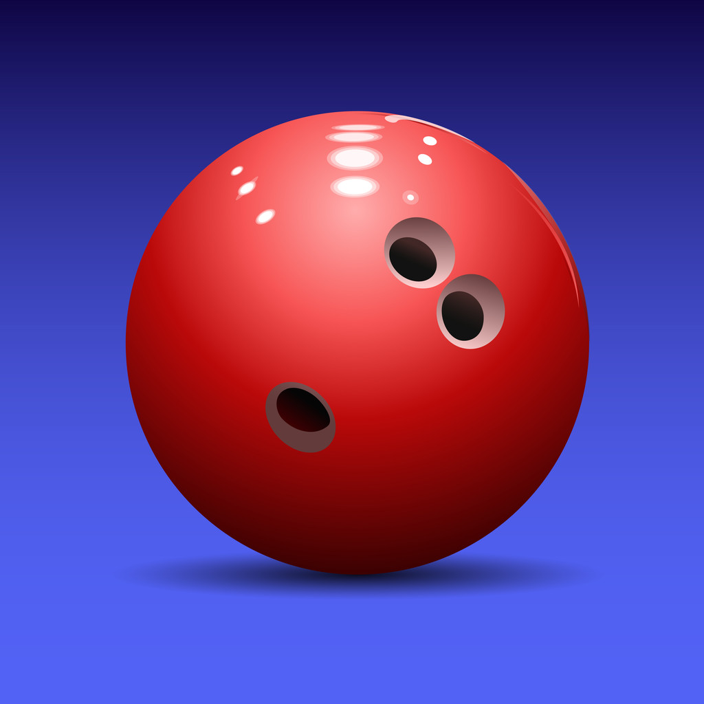 bowlingové koule na modrém pozadí - Vektor, obrázek