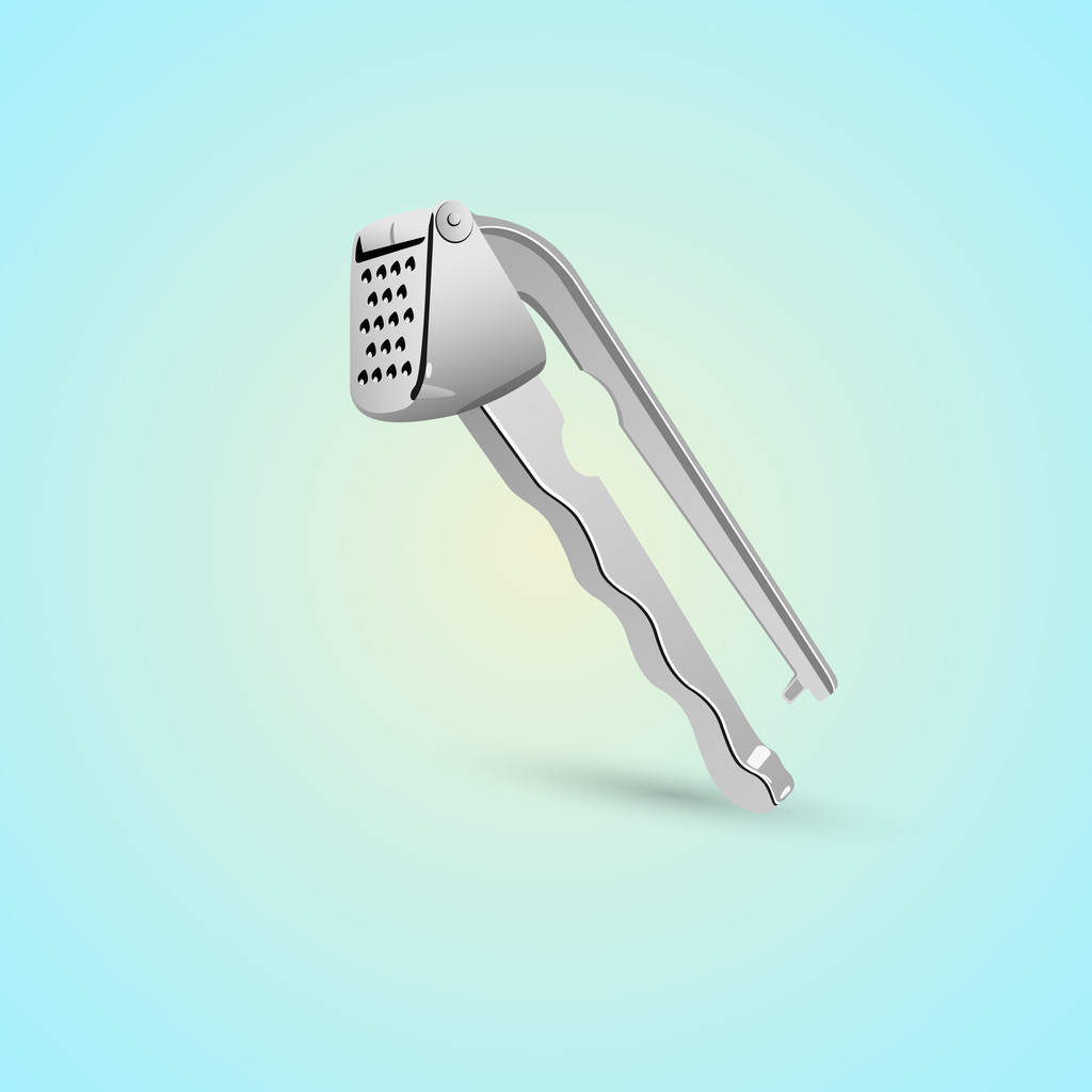 thing for cleaning garlic - Vector, Image