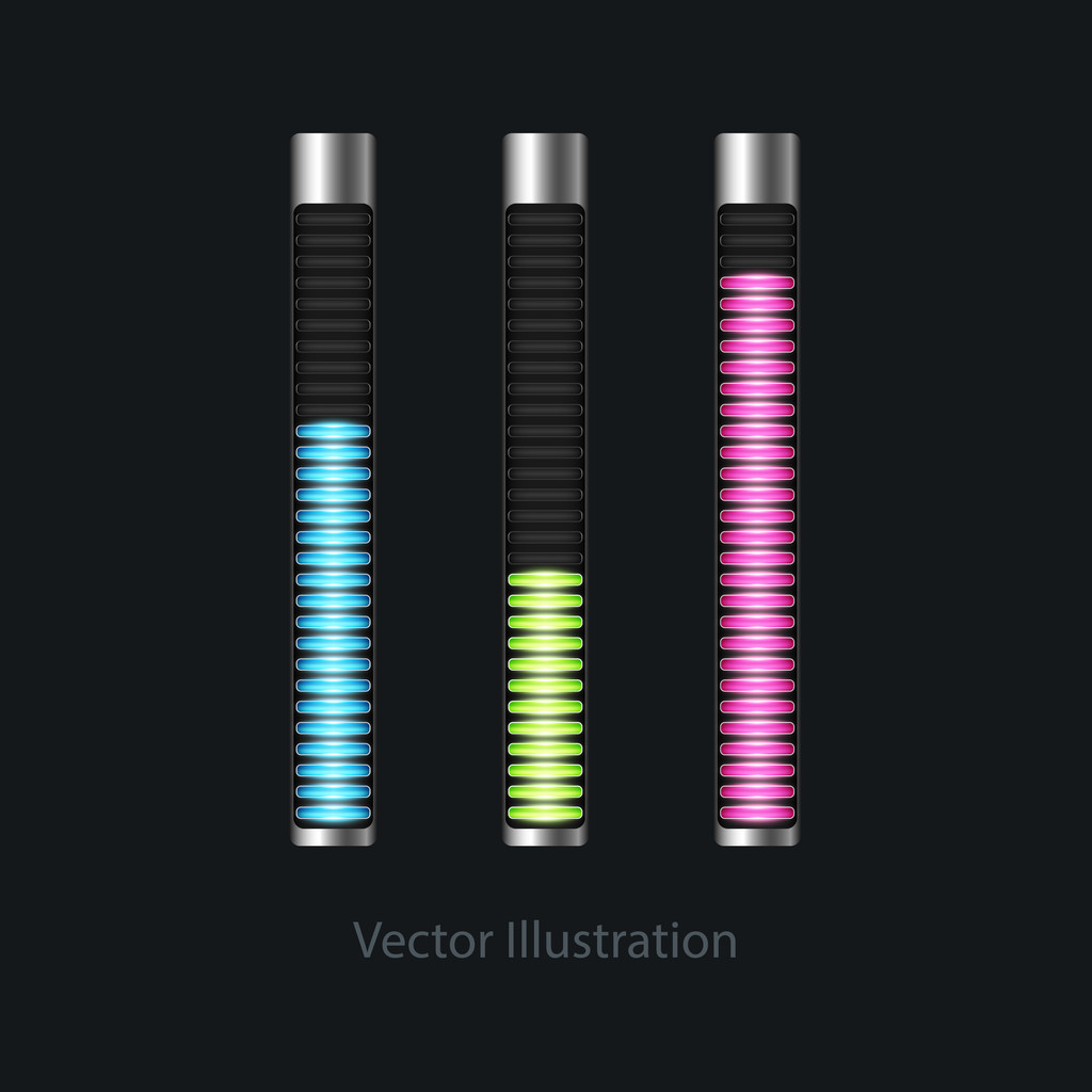 Loading bars for web design. Vector illustration. - Vector, Image