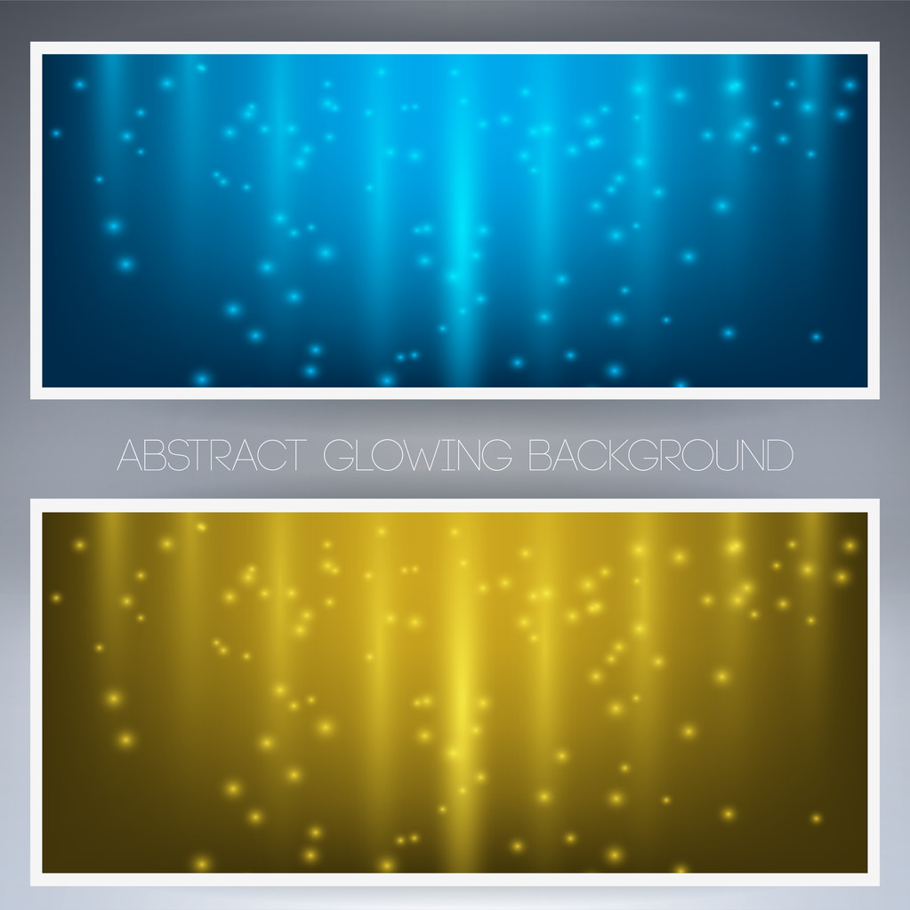 2 つの明るい黄色と青の色を持つフレーム - ベクター画像