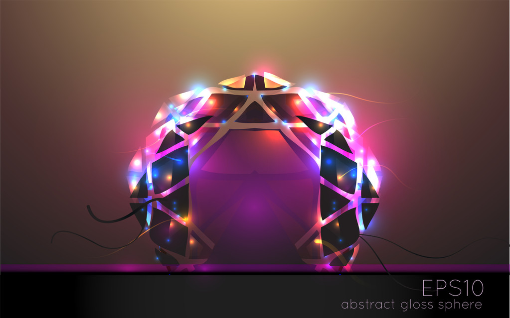 abstracte licht arch. Vectorillustratie.  - Vector, afbeelding