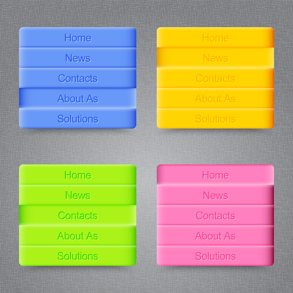 Botões coloridos modernos para o seu site
 - Vetor, Imagem