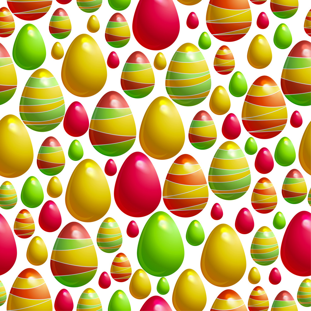 Векторный фон с пасхальными яйцами
 - Вектор,изображение