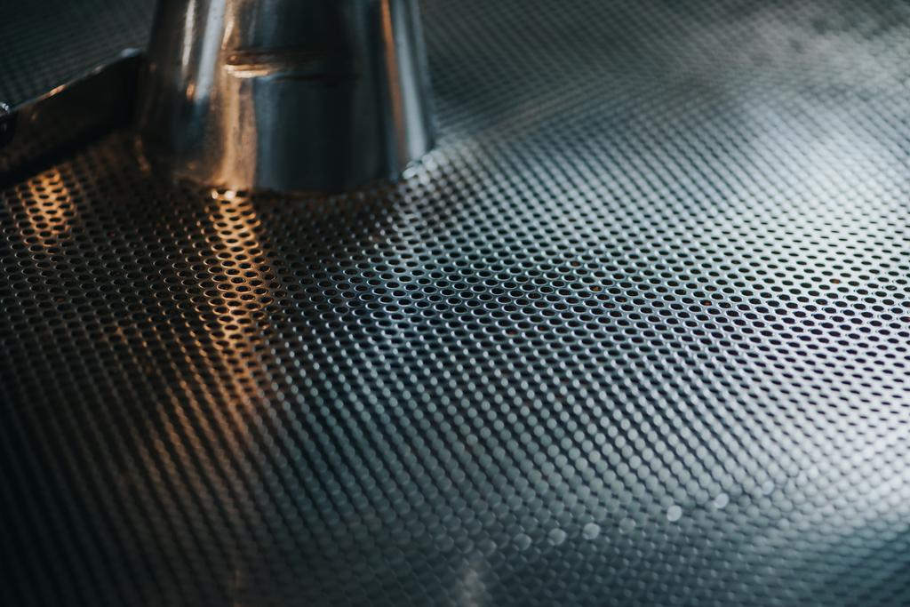 Metalowe siatki tekstury maszyna do prażenia kawy - Zdjęcie, obraz
