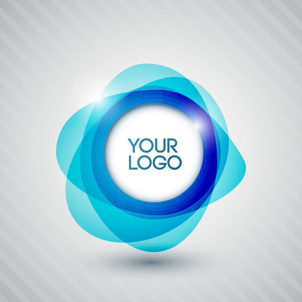 abstracte glanzende kringen voor uw logo - Vector, afbeelding