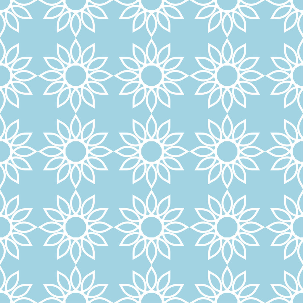 Niebieski i biały ornament geometryczny. Wzór dla sieci web, tkaniny i Tapety - Wektor, obraz