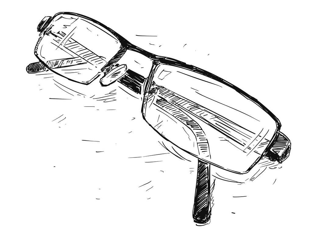 Vektoros rajz rajz illusztrációja szemüveg - Vektor, kép
