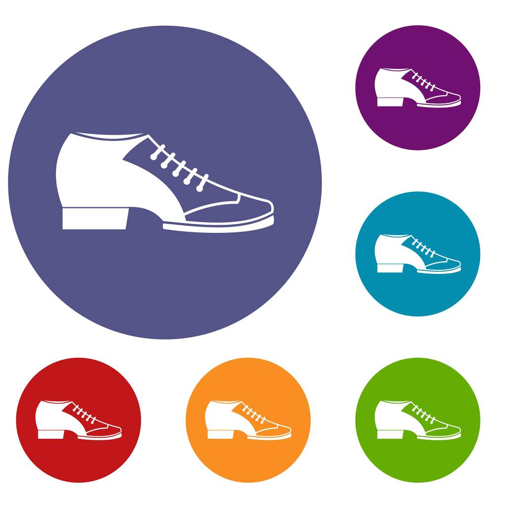 Conjunto de ícones de sapato de tango
 - Vetor, Imagem