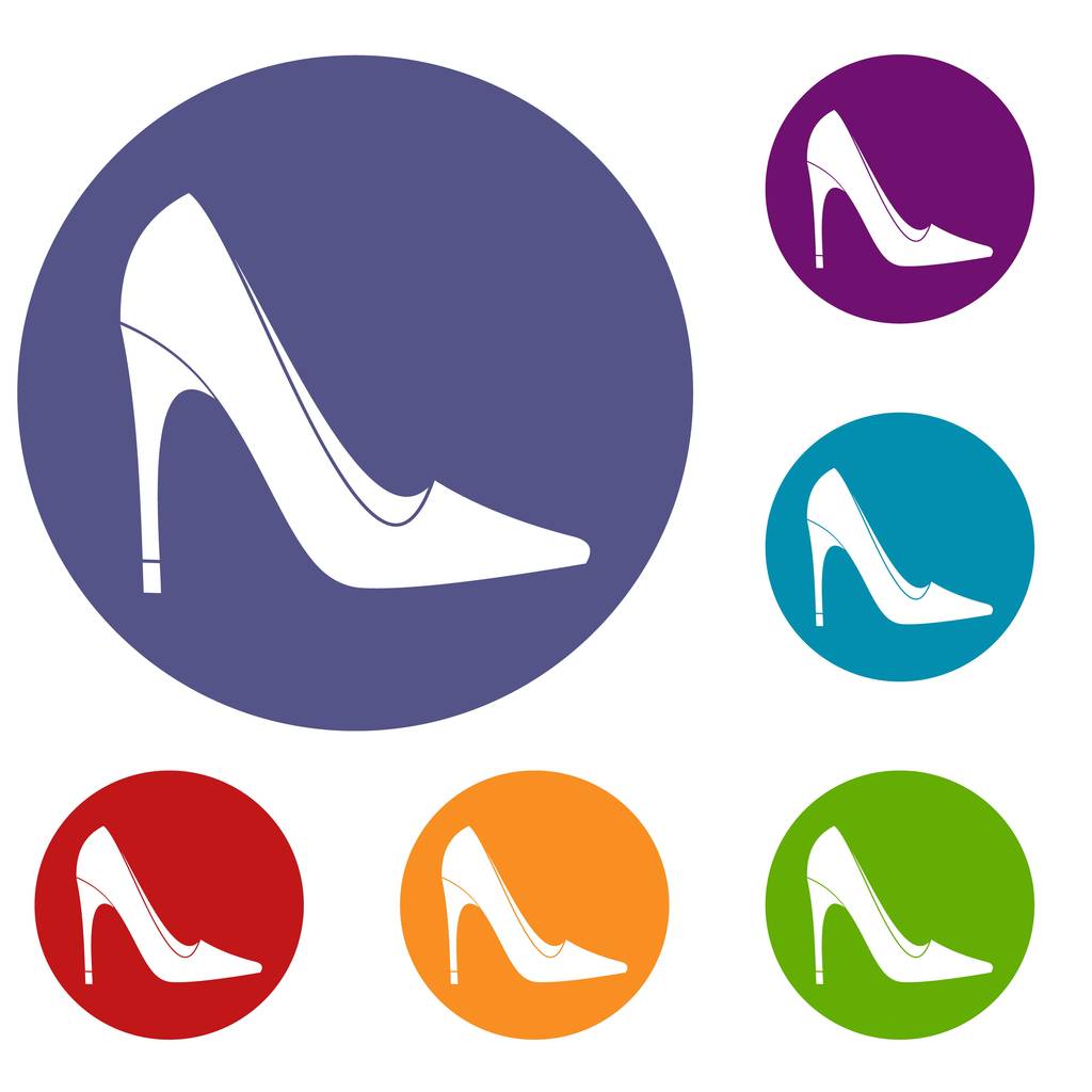 Set icone scarpe tacco alto
 - Vettoriali, immagini
