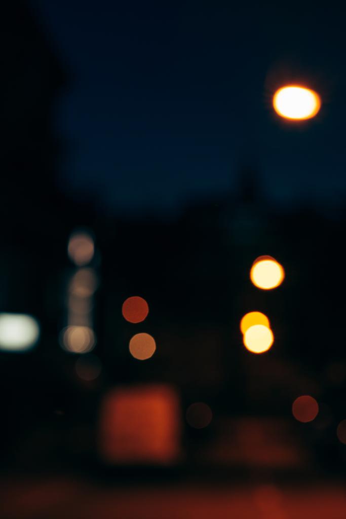 colorful bokeh lights of night city as background - Photo, Image