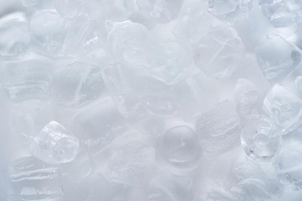 close-up view of frozen ice cubes background - Photo, Image
