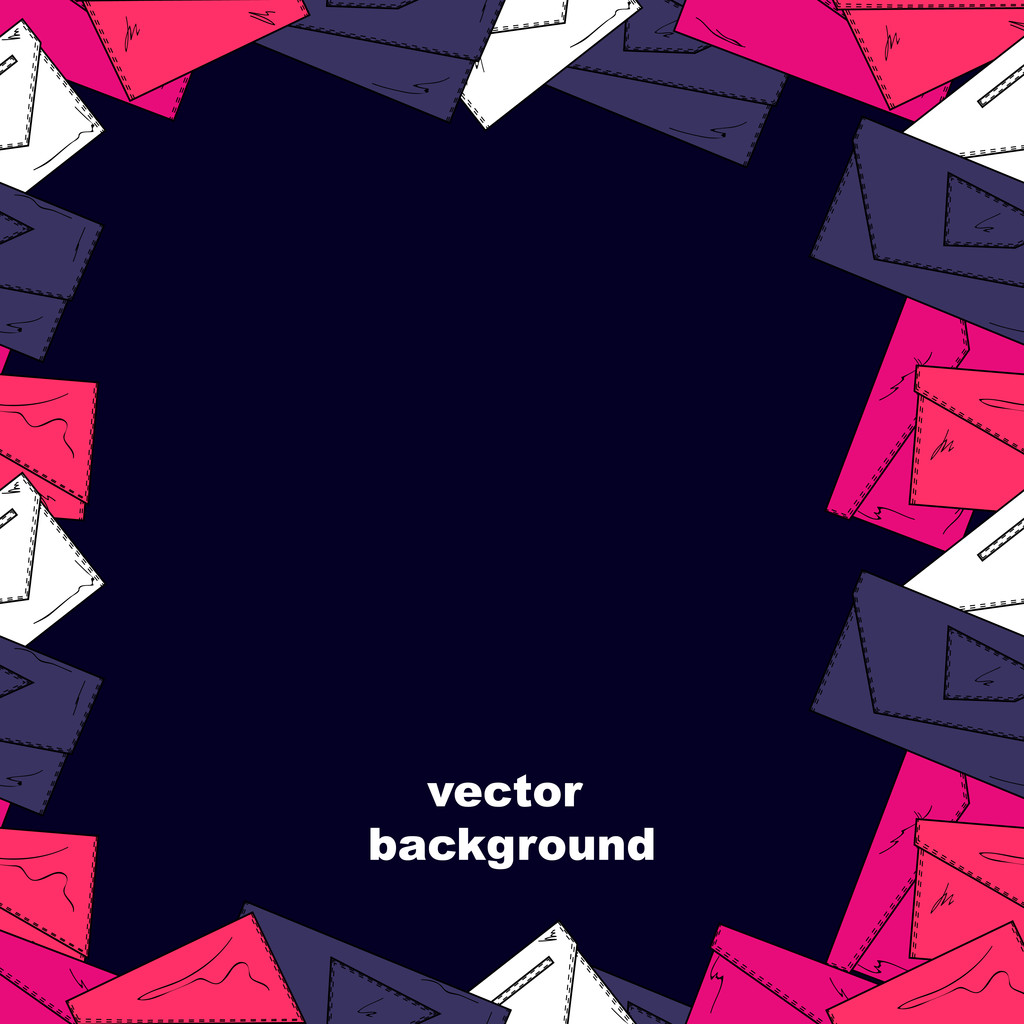 Vector background with womens bags. - Vector, Image