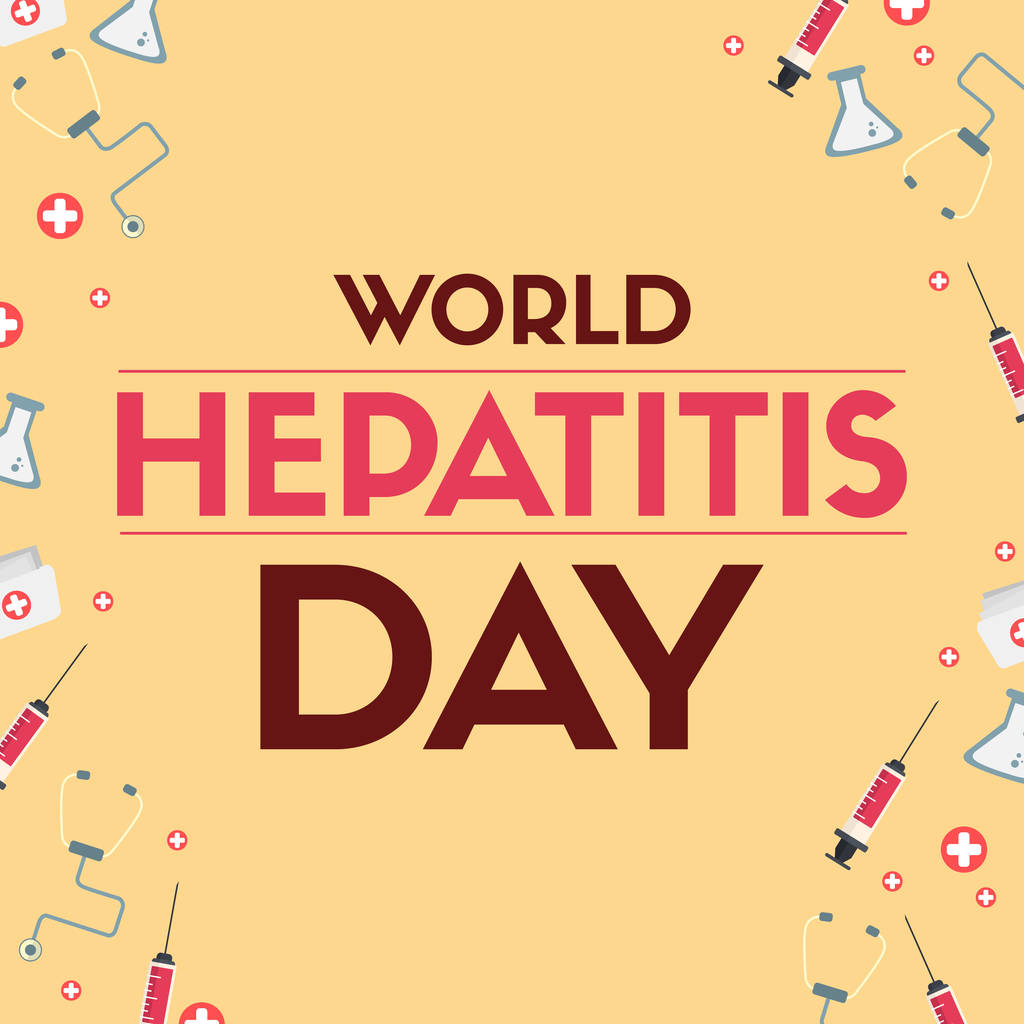 Világ hepatitis nap design bannert - Vektor, kép