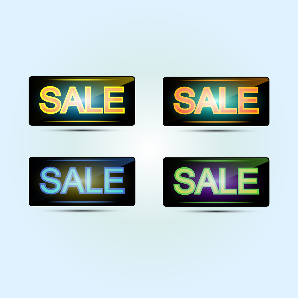 Sale banners. Vector illustration. - Vector, Image