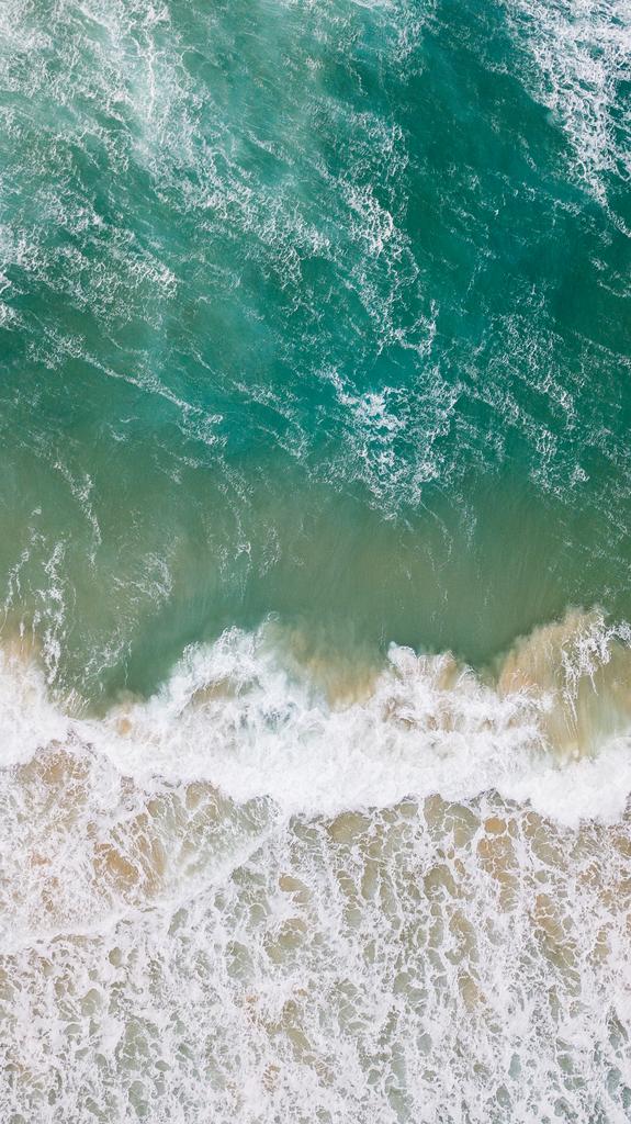 a légi felvétel a gyönyörű tenger, habos hullámokkal, Ciprus - Fotó, kép