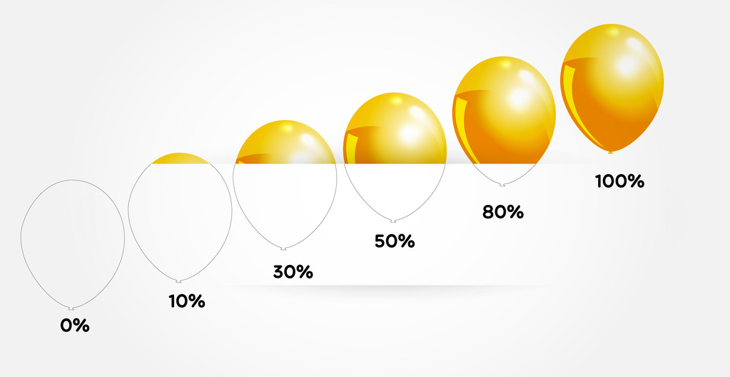 infographic balloons, vector design - Vector, Image
