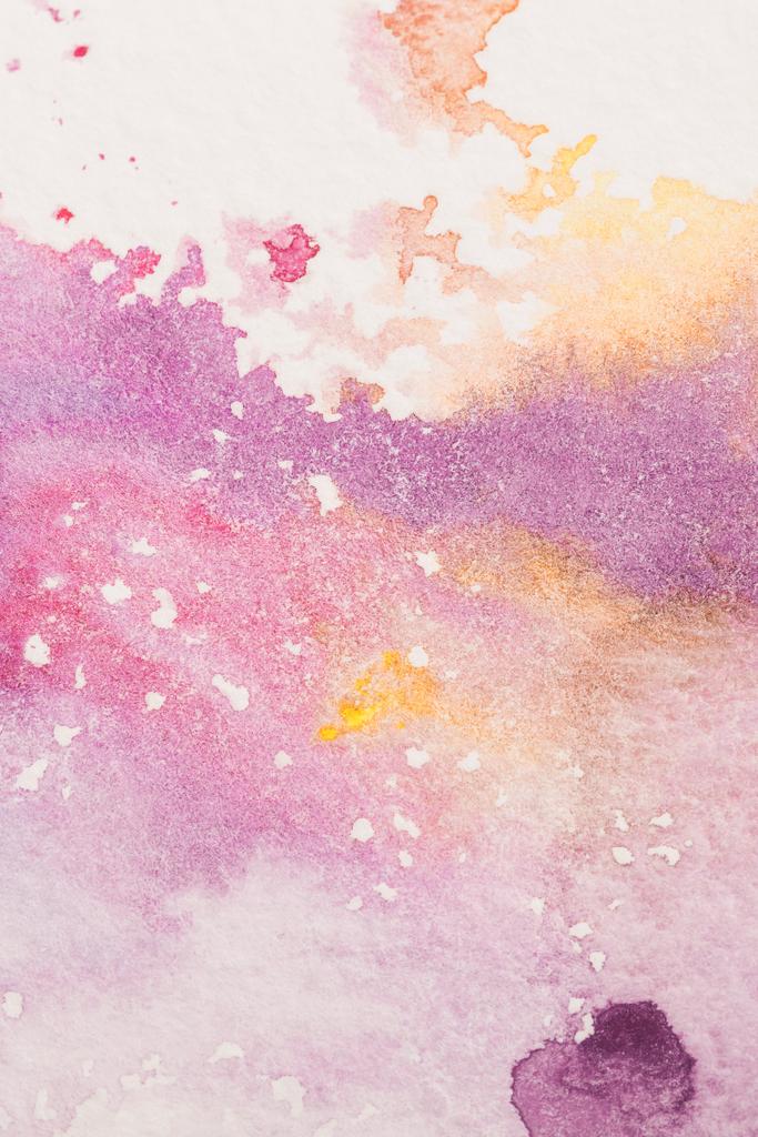 full frame shot of colorful watercolor stains for background - Photo, Image