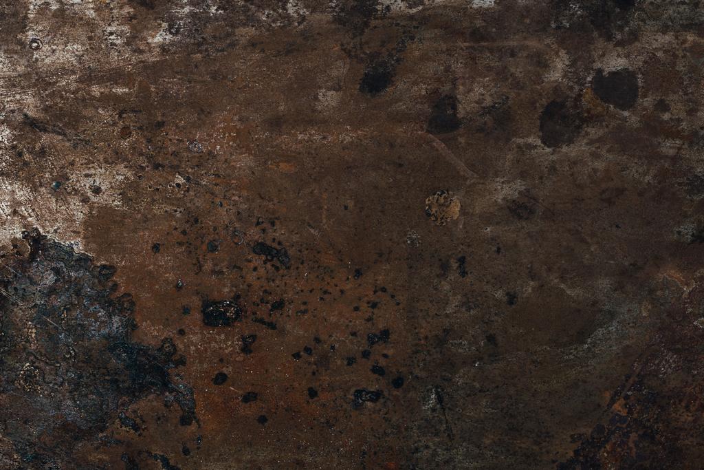 vista superior de la superficie metálica oxidada para el fondo
 - Foto, imagen