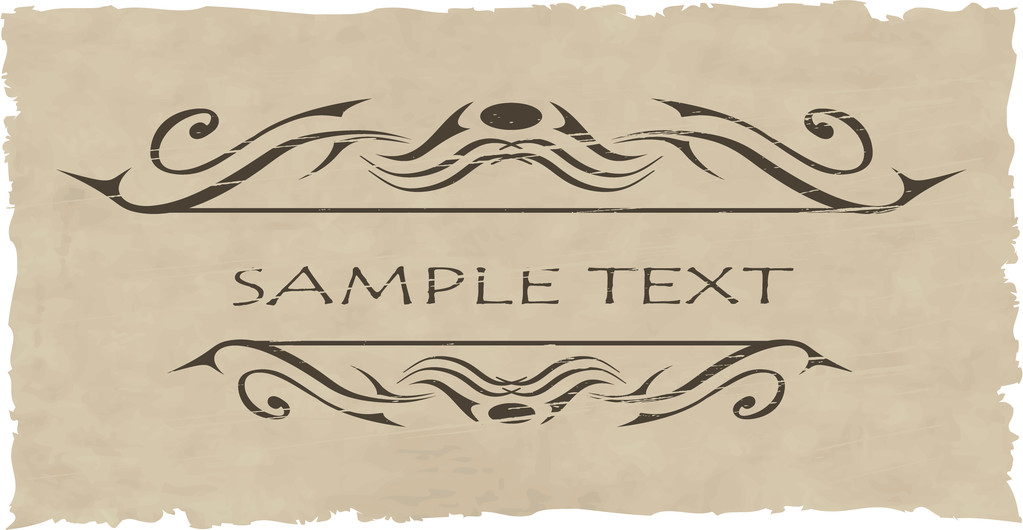 Grunge vector ornate and frame - Vector, Image