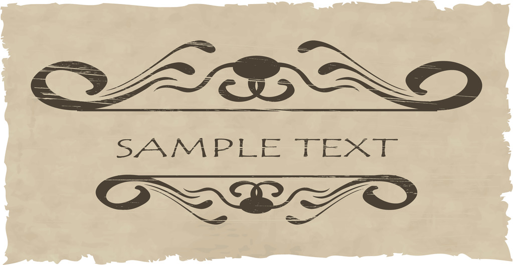 Grunge vector ornate and frame - Vector, Image