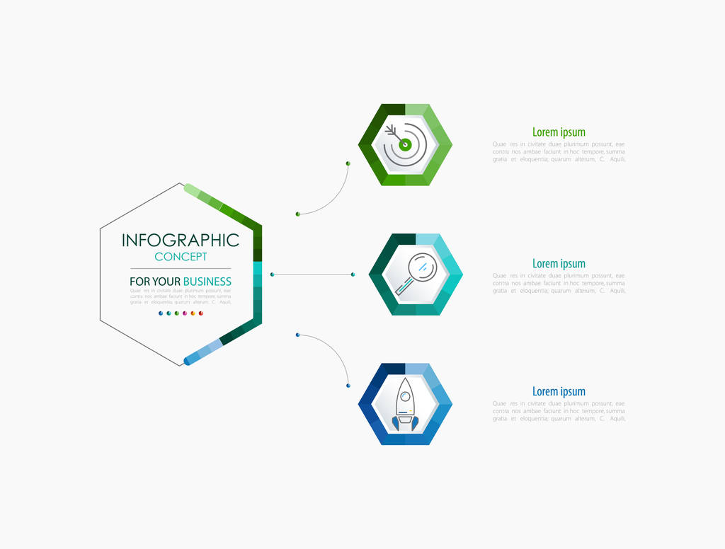Vector infographic template. Business concept with options.Vector illustration. - Vector, Image