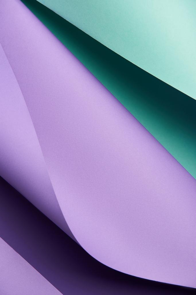 beautiful creative abstract turquoise and violet paper background   - Photo, Image