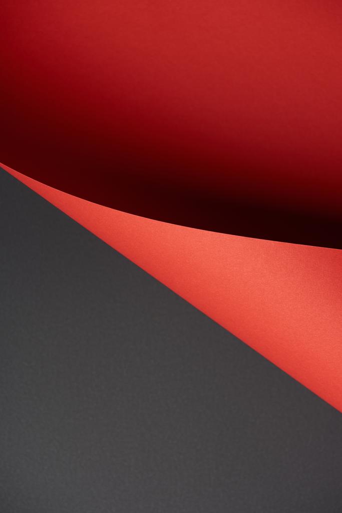 Detailní pohled abstraktní černá a červená kreativní papírové pozadí     - Fotografie, Obrázek