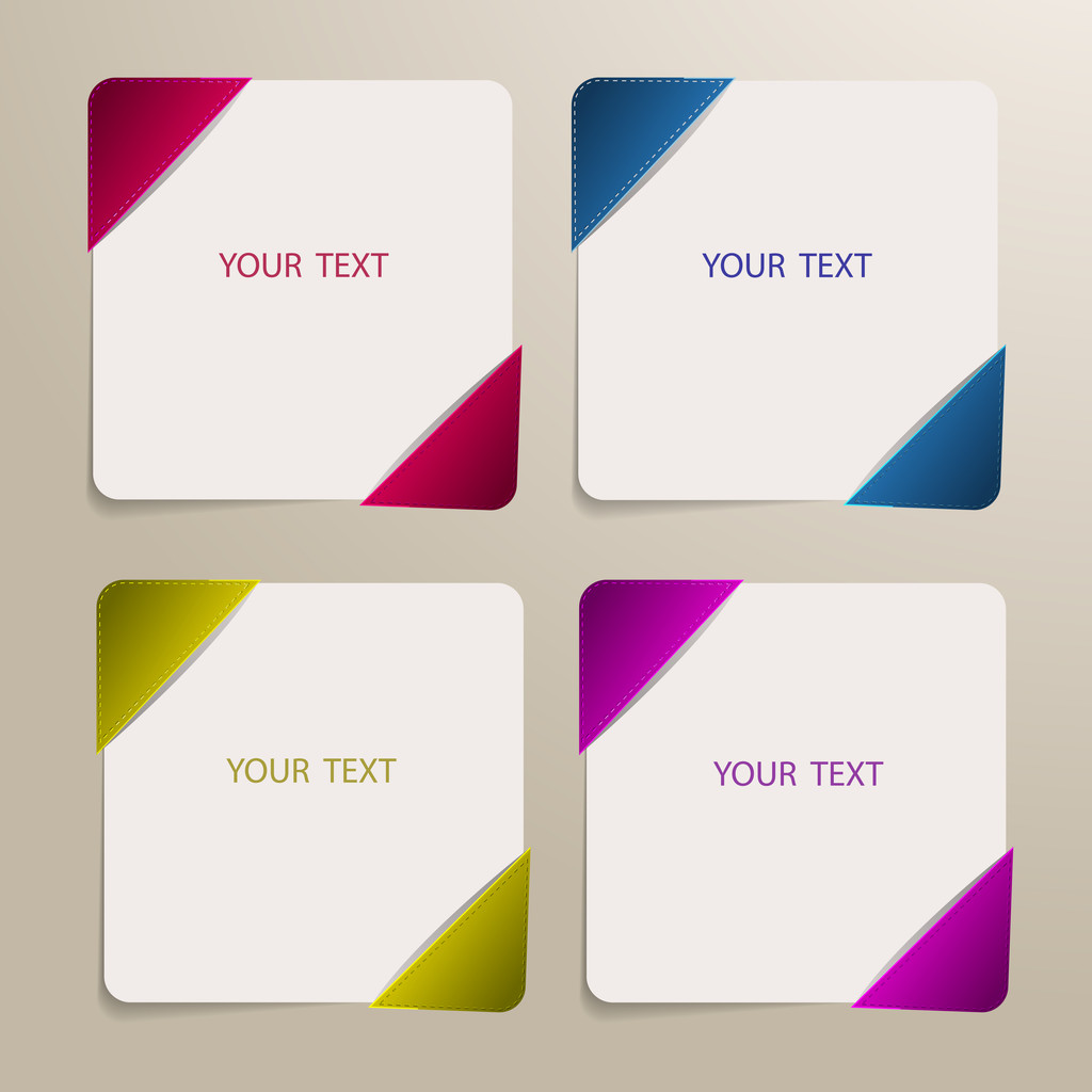 Set of vector banners for your text - Vector, Image