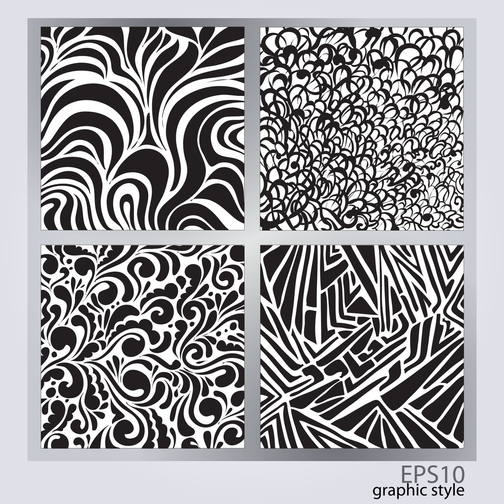 Vector set of abstract backgrounds. - Vector, Image