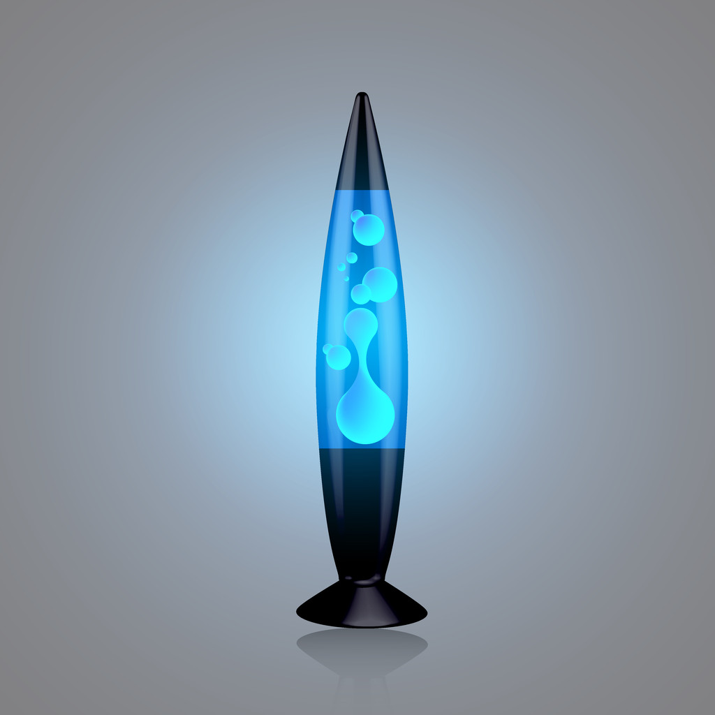 Vector blue lava lamp - Vector, Image