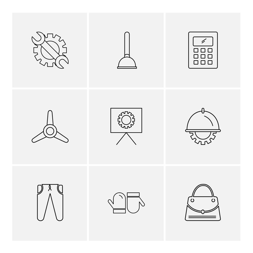 conjunto de iconos de negocio, vector, ilustración
  - Vector, imagen