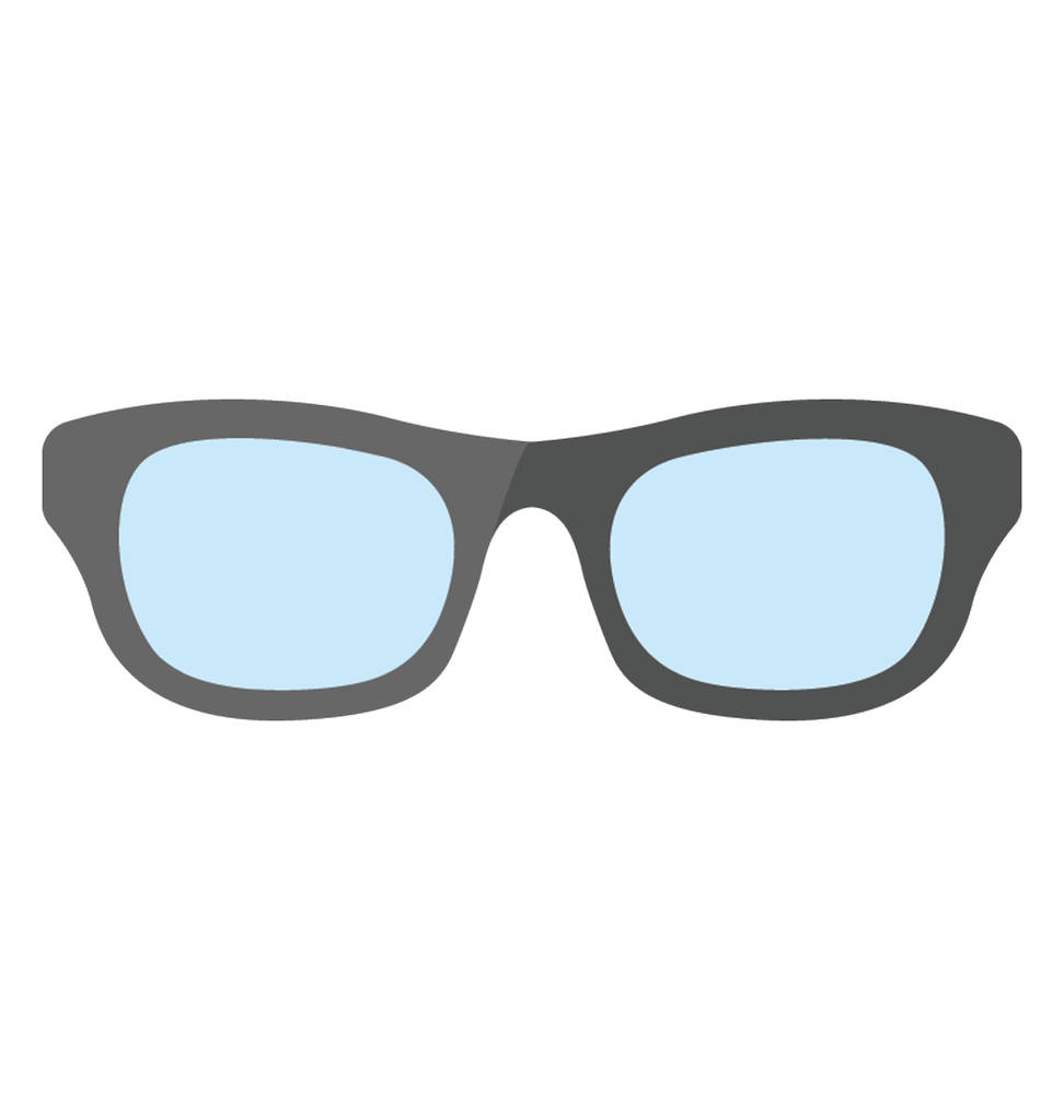 Une lunette avec des lunettes transparentes, des lunettes
  - Vecteur, image