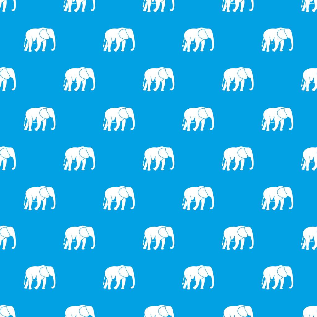 Дикий візерунок слона безшовний синій
 - Вектор, зображення