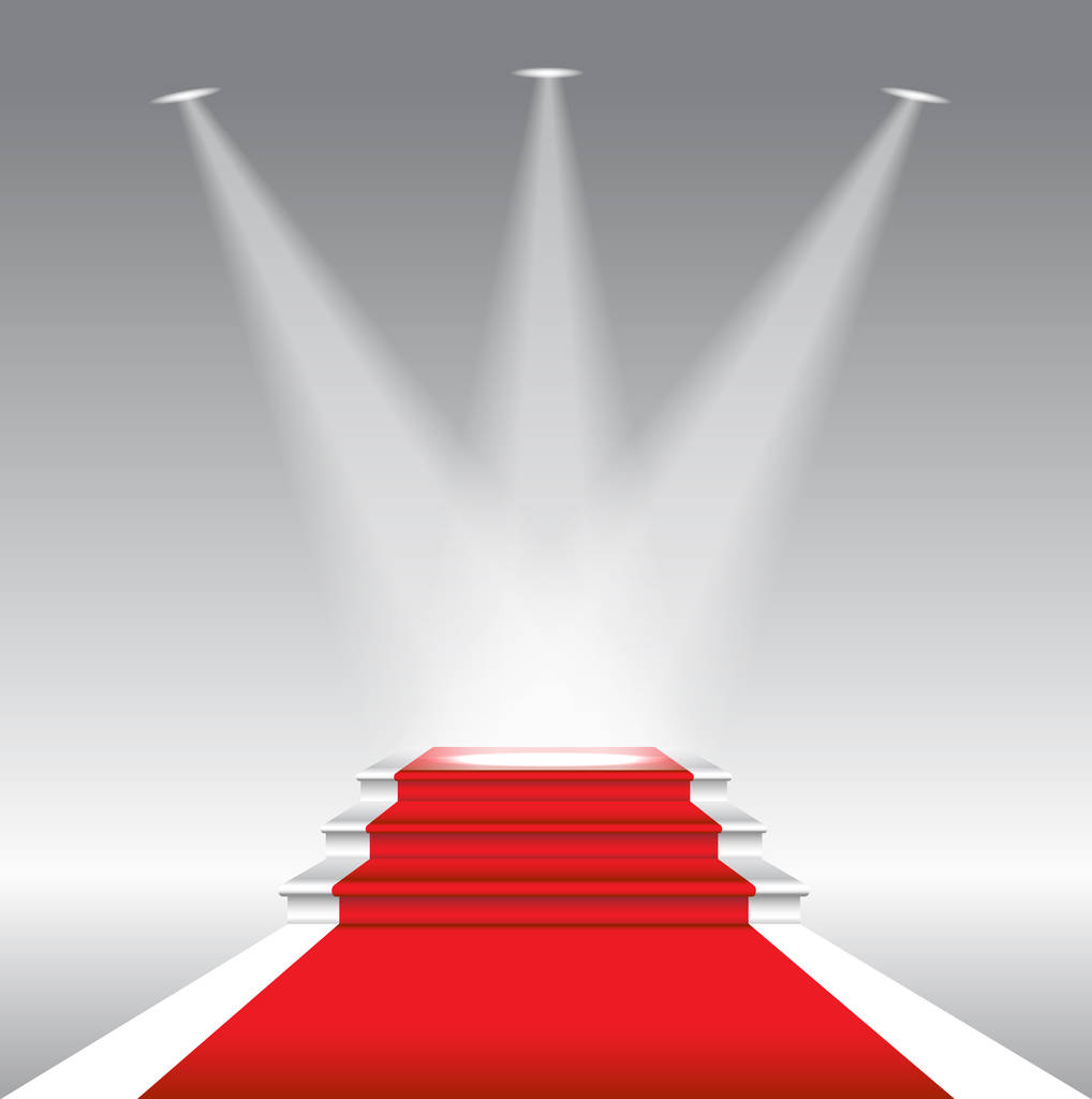 Tapis rouge pour célébrités, concept de succès et de triomphe, EPS10
 - Vecteur, image