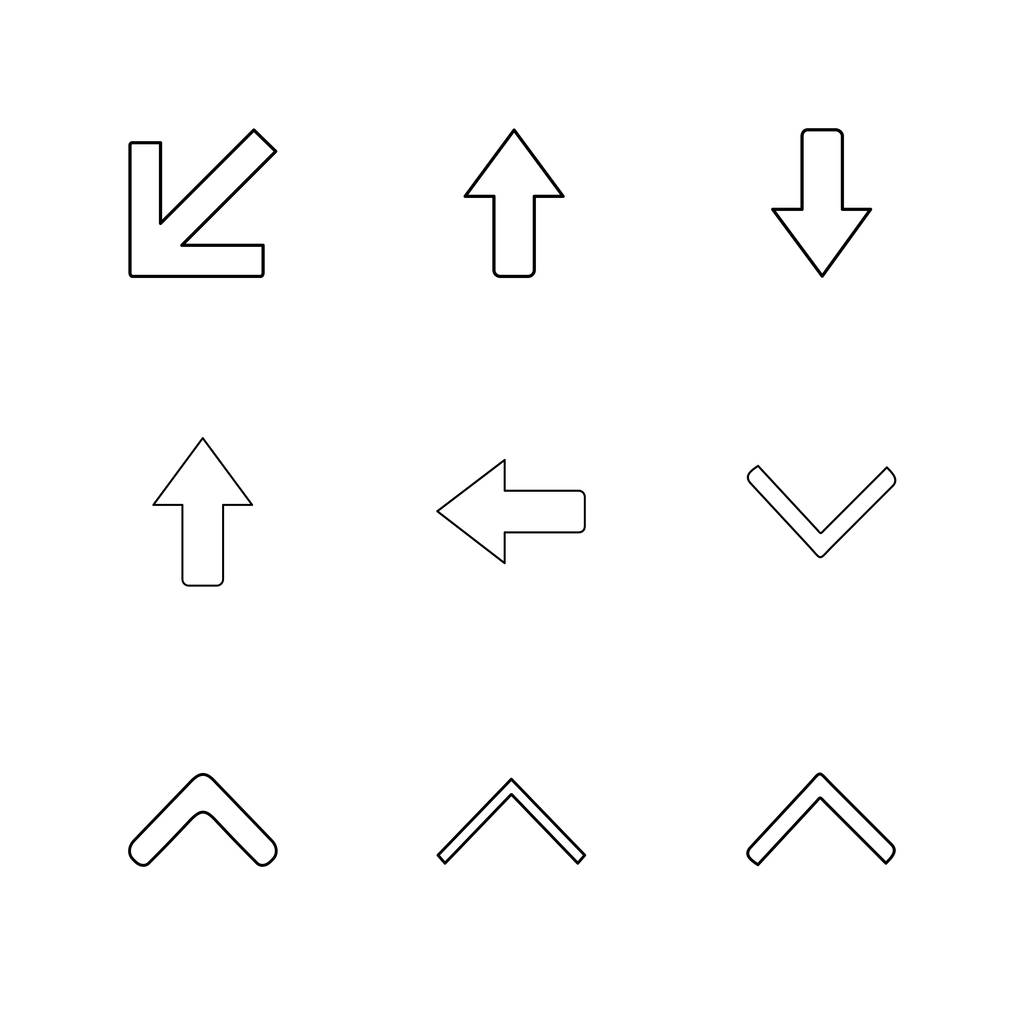 zestaw ikon aplikacji minimalistyczny płaskie wektor - Wektor, obraz