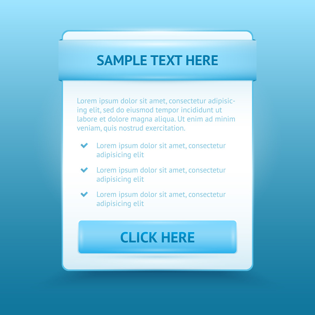 Login and register glossy web forms - Vector, Image